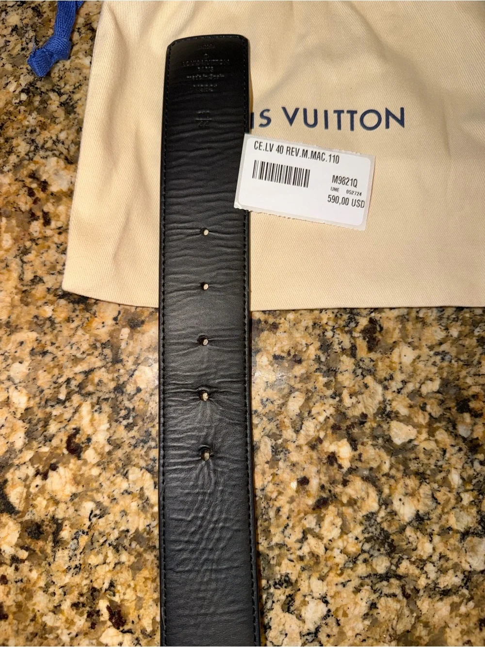 Louis Vuitton Men's 40mm Monogram Reversible Belt